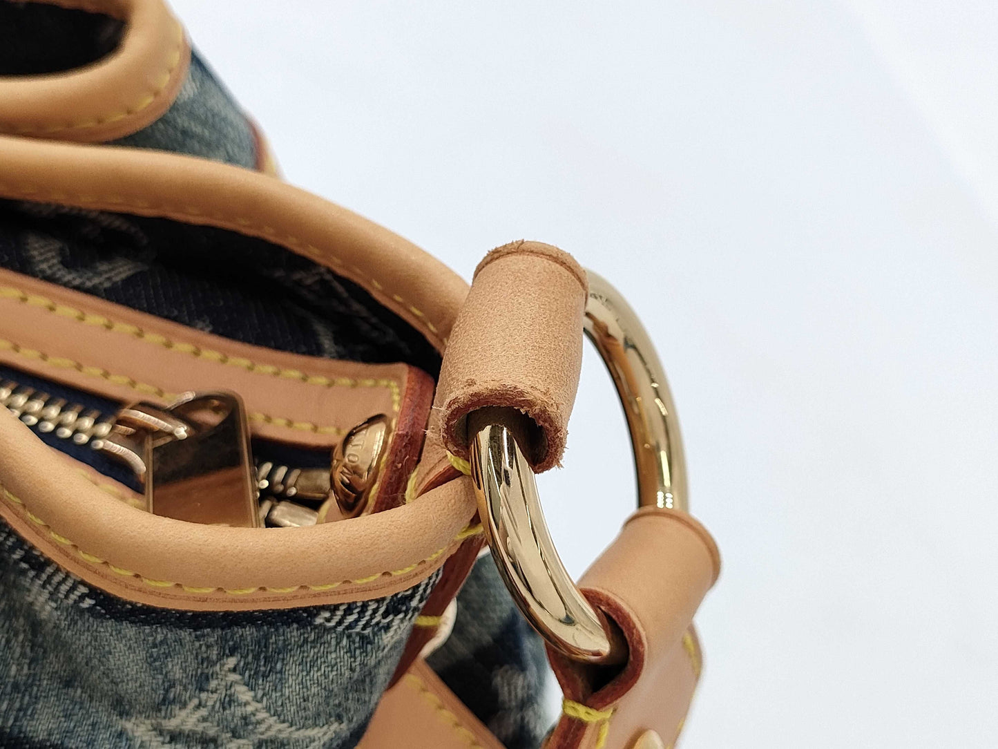 LOUIS VUITTON Monogram Denim Porte Epol Raye MM M95334 AR1016 Shoulder Bag