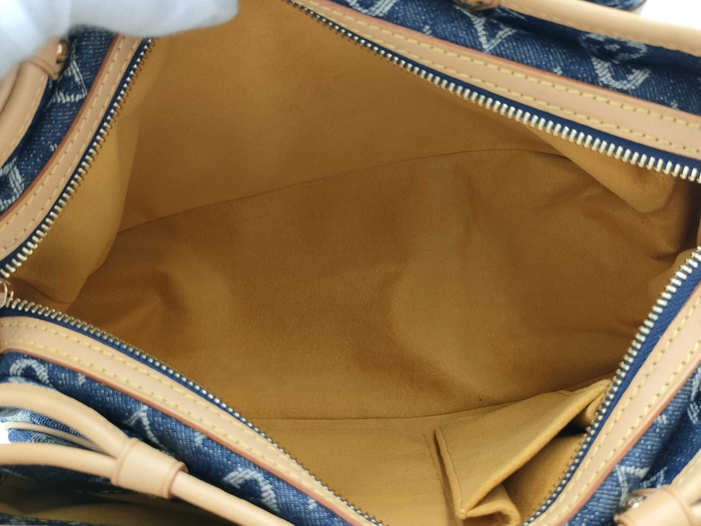 LOUIS VUITTON Monogram Denim Porte Epol Raye MM M95334 AR1016 Shoulder Bag