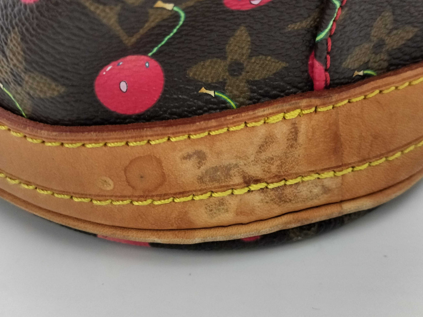 LOUIS VUITTON Cherry Bucket by Takashi Murakami, PM Monogram Cherry, M95012 FL0025 Tote Bag