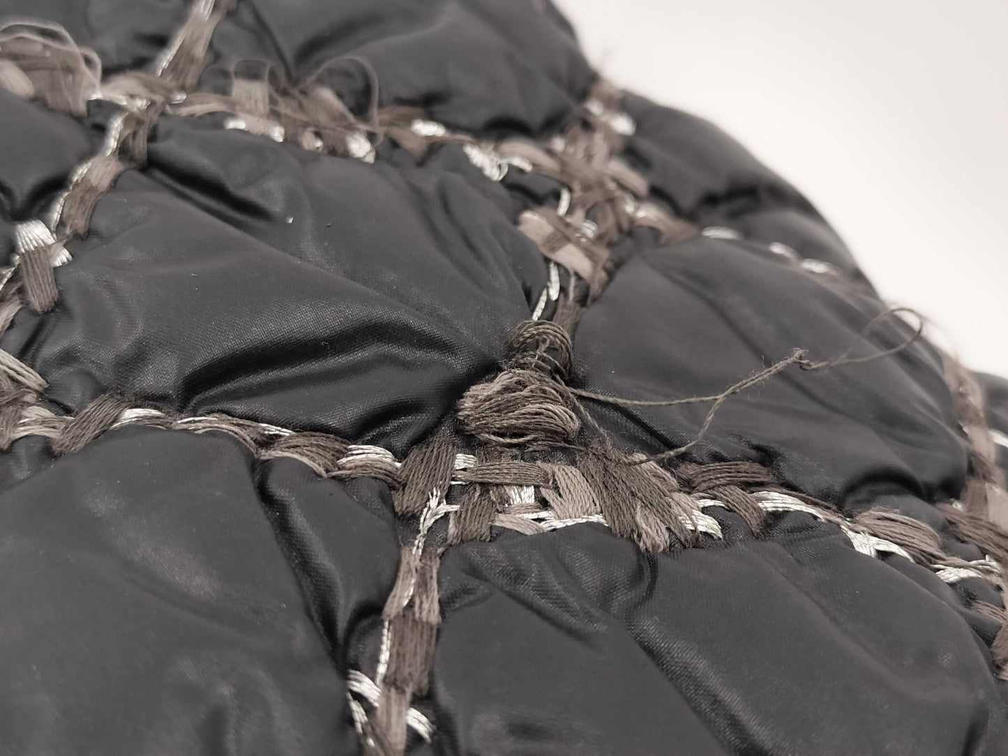 CHANEL Parisian Bubble Quilt Double Chain Shoulder Bag No. 14