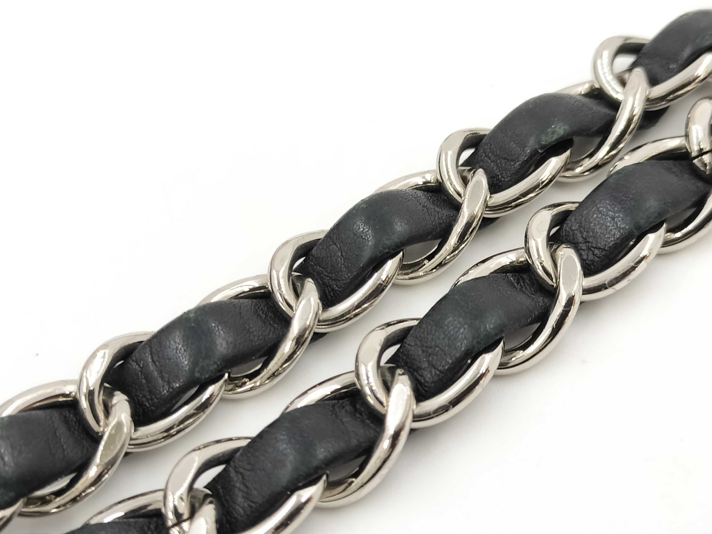 CHANEL Parisian Bubble Quilt Double Chain Shoulder Bag No. 14