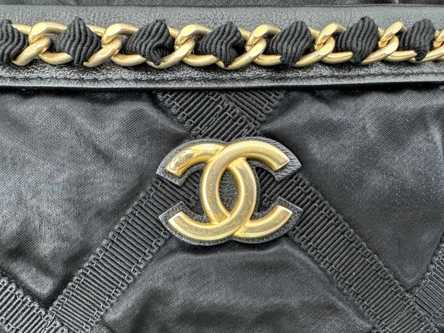 CHANEL Nylon Chain Black 31 Series Sticker with Card Included W26.5cm Shoulder Bag