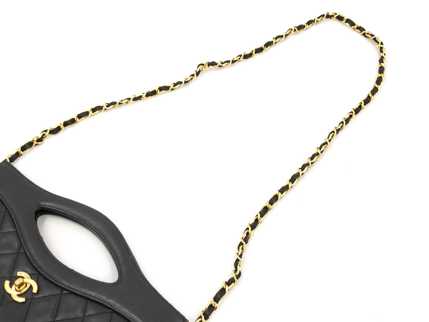 CHANEL Matelasse Lambskin Handbag in Black, #1 Handbag