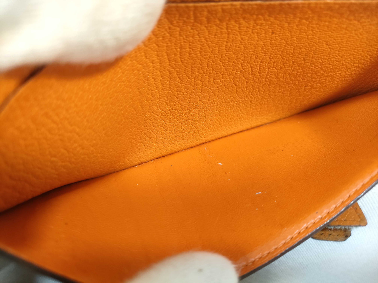 HERMES Bearn Hermes Bearn ?K engraved wallet