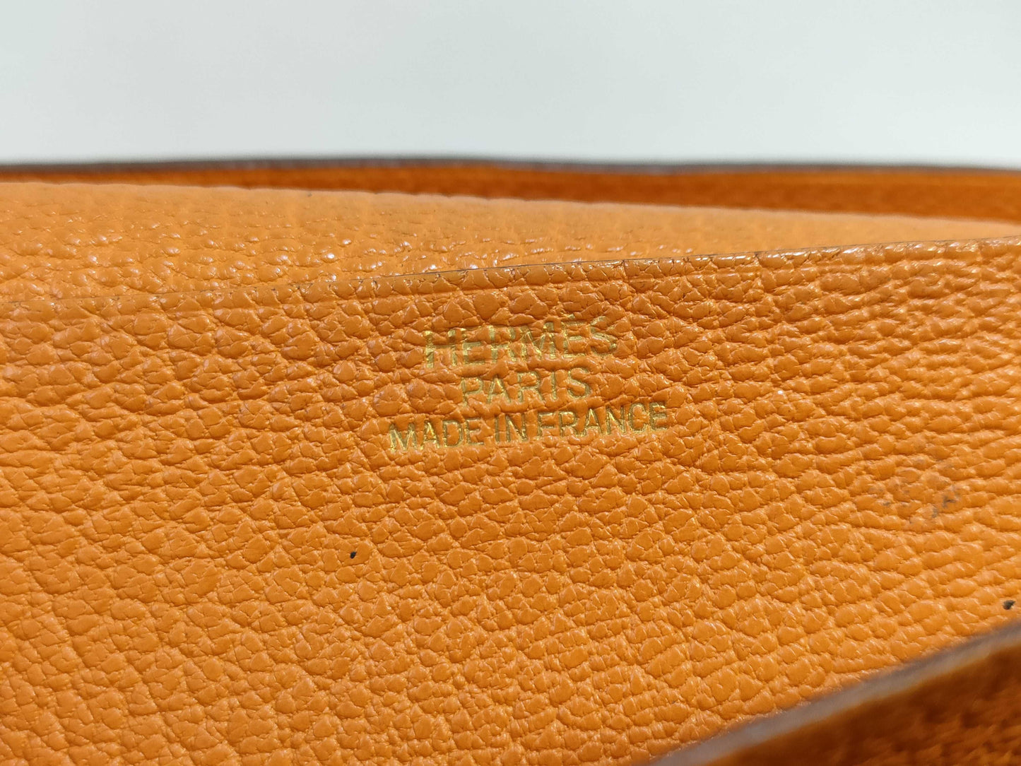 HERMES Bearn Hermes Bearn ?K engraved wallet