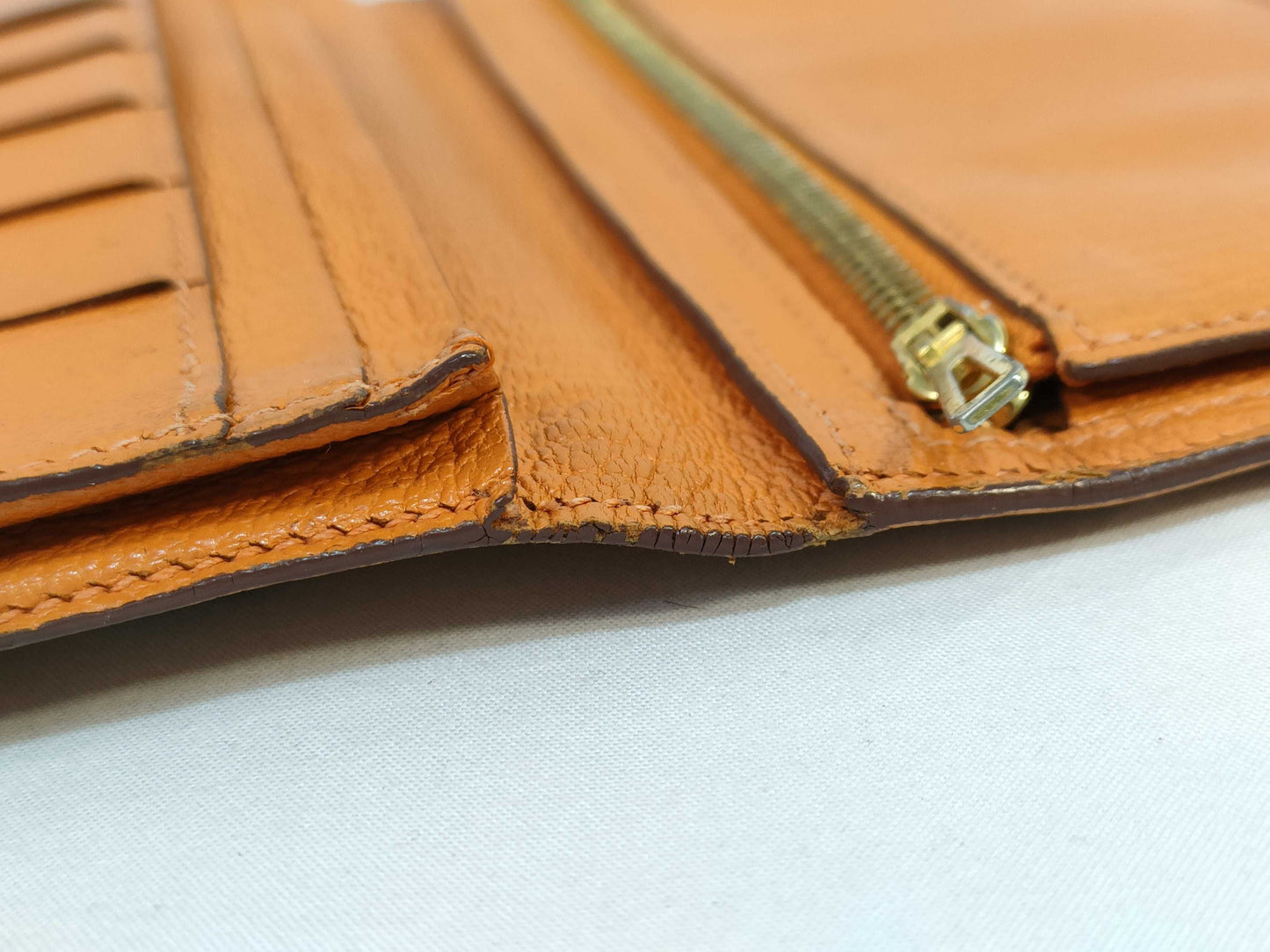 HERMES Bearn Hermes Bearn ?K engraved wallet