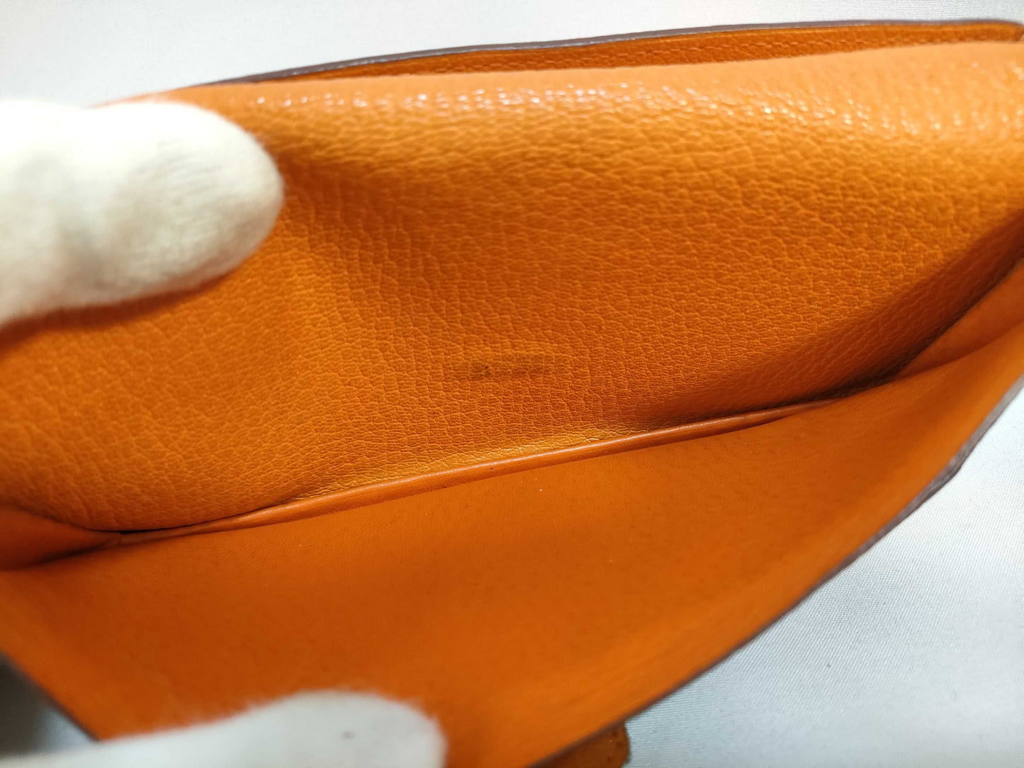 HERMES Bearn Hermes Bearn ?K engraved wallet