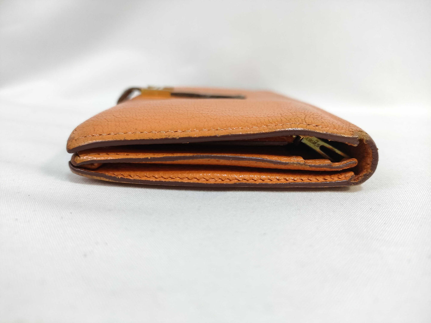 HERMES Bearn Hermes Bearn ?K engraved wallet
