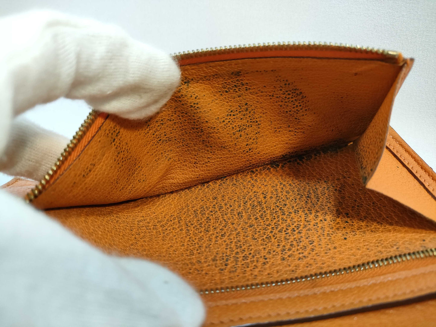 HERMES Bearn Hermes Bearn ?K engraved wallet