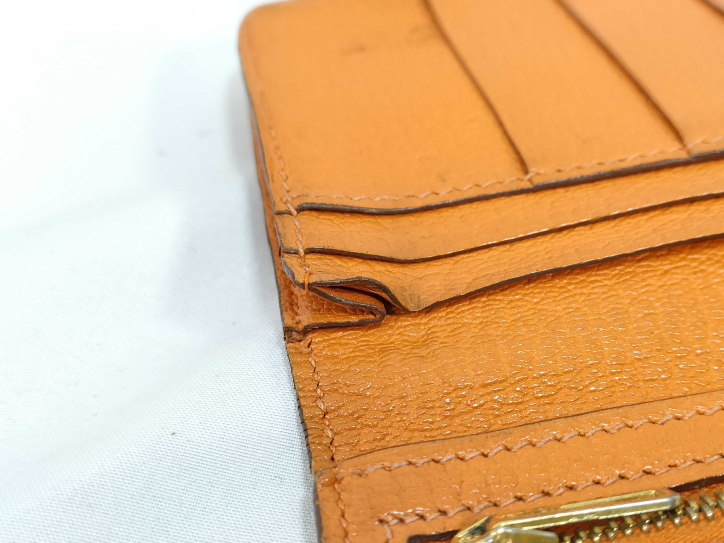HERMES Bearn Hermes Bearn ?K engraved wallet