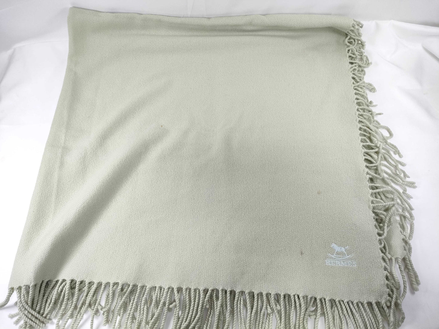 HERMES Hermes Stole Light Green Other Accessories
