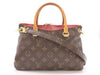 LOUIS VUITTON M41241 Monogram Pallas BB Cerise Handbag with Shoulder Strap