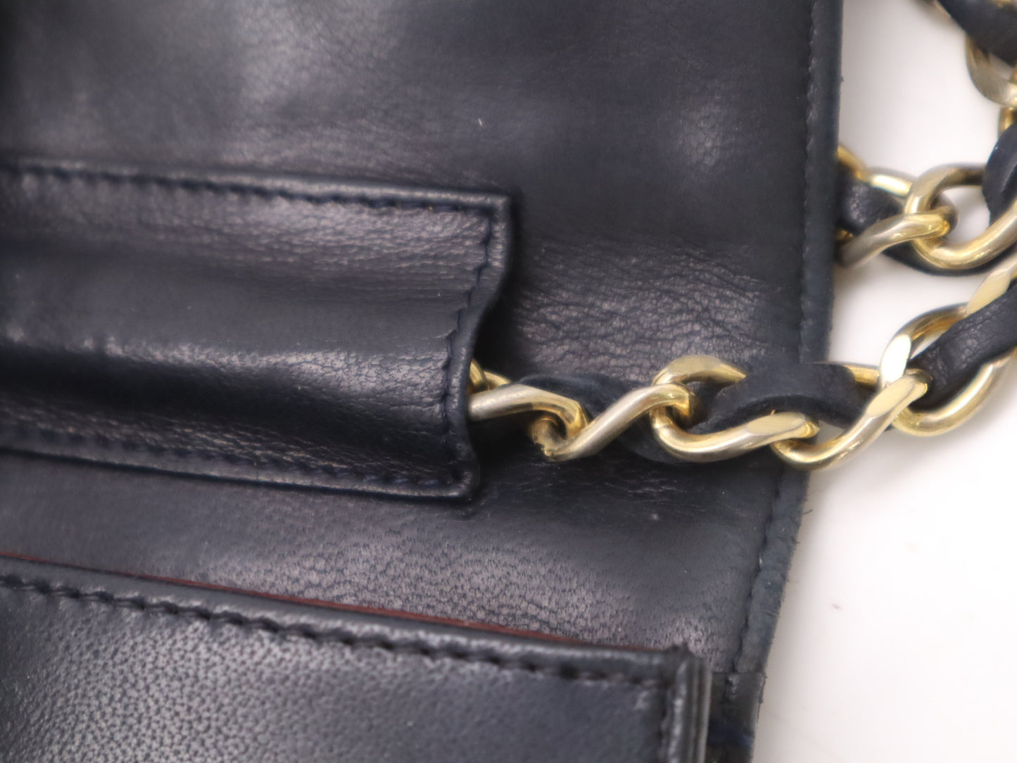 CHANEL Lambskin Mini Matelasse 19 Full Flap S Chain Gold Hardware Black Shoulder Bag