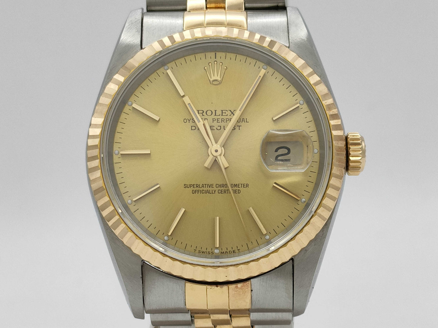 ROLEX Datejust 16233 X360902 Champagne Dial Men's Watch