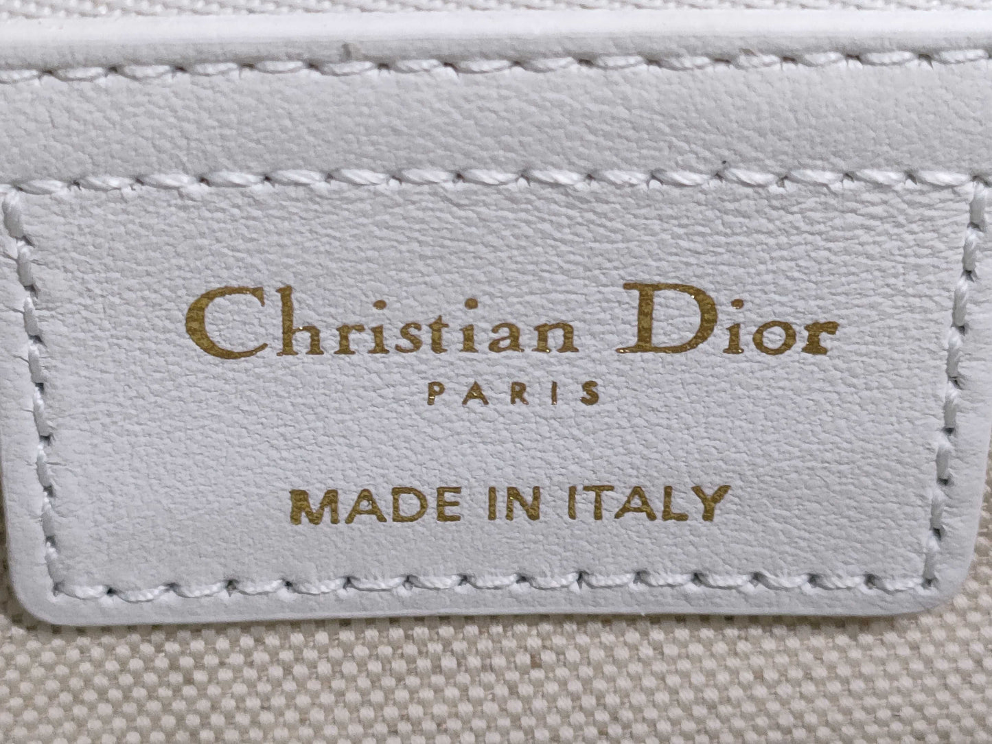 Dior VIBE Small Bowling Bag in Blue and White with Gold Hardware and Calfskin Leather.