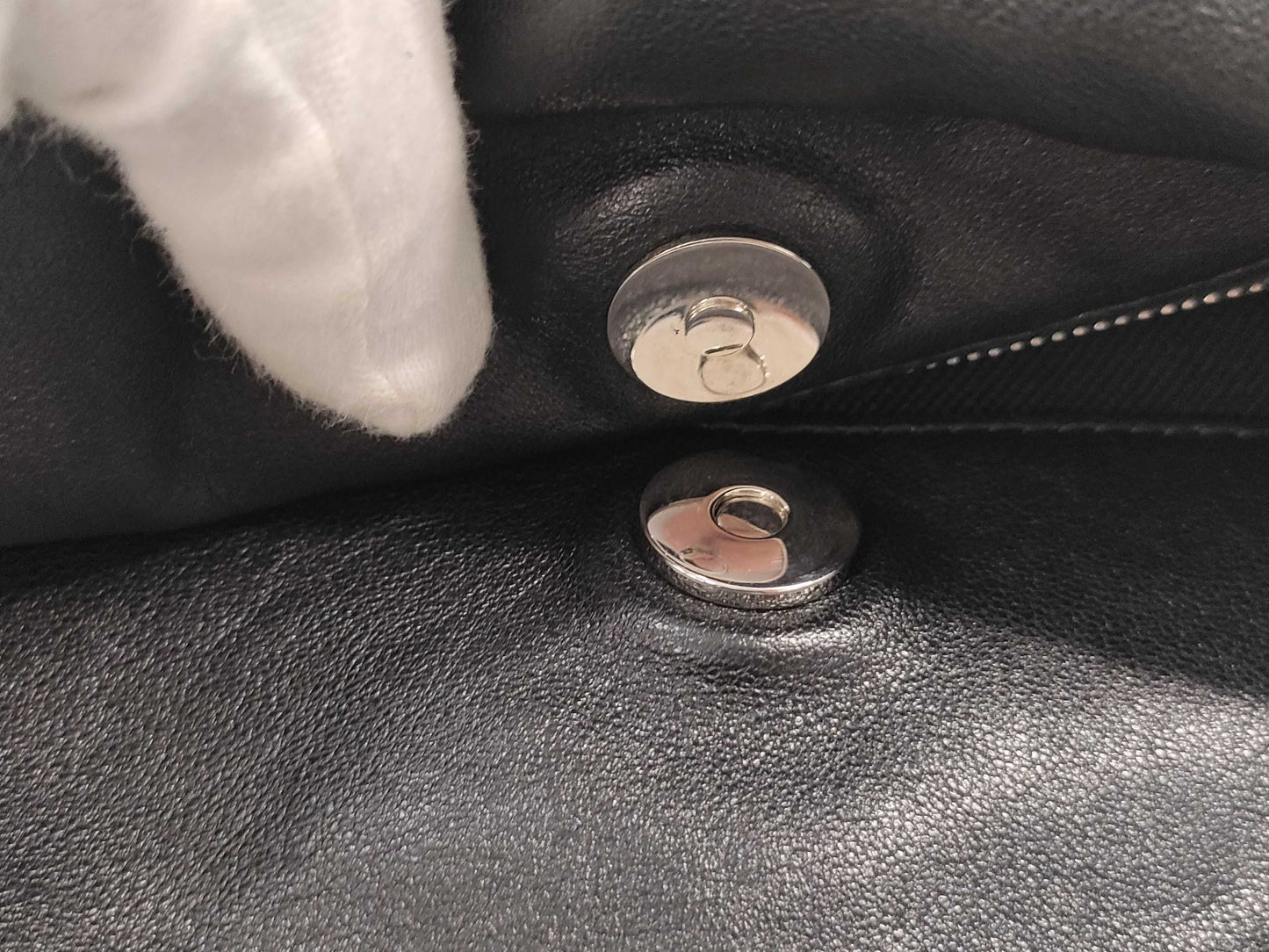 GUCCI Blondie Small 2-way bag, black leather with silver hardware, 751518 493075 shoulder bag