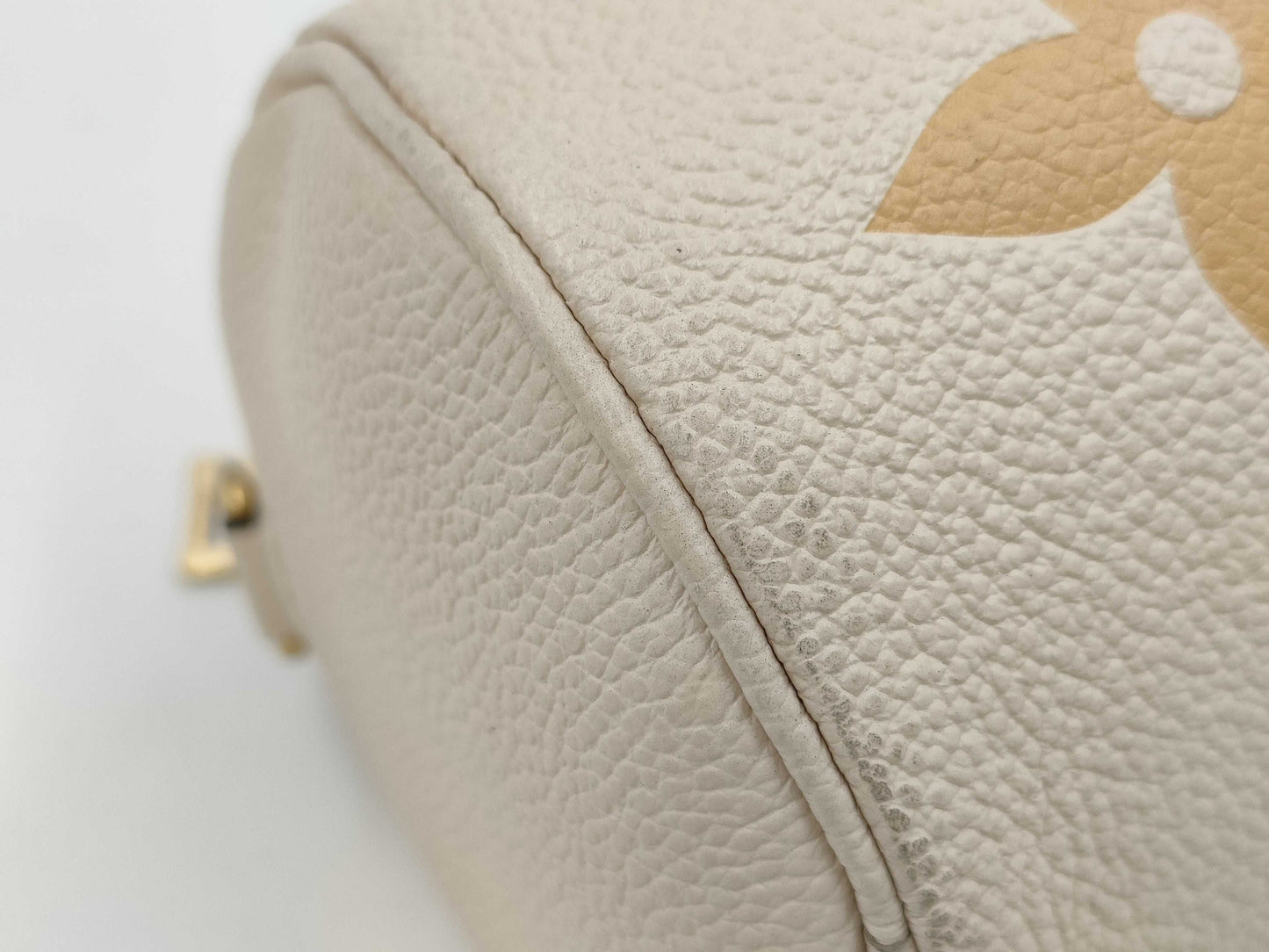 LOUIS VUITTON Papillon BB Handbag, Beige, Gold Hardware, Monogram Empreinte, M45708, RFID Pouch, Shoulder Bag