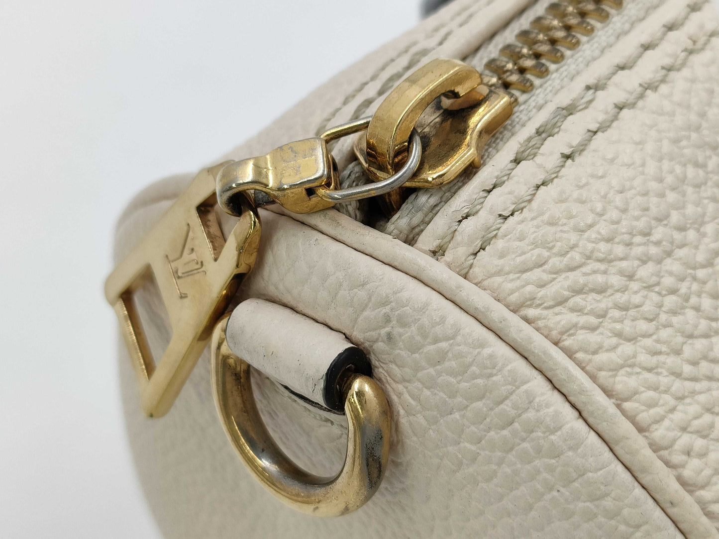 LOUIS VUITTON Papillon BB Handbag, Beige, Gold Hardware, Monogram Empreinte, M45708, RFID Pouch, Shoulder Bag