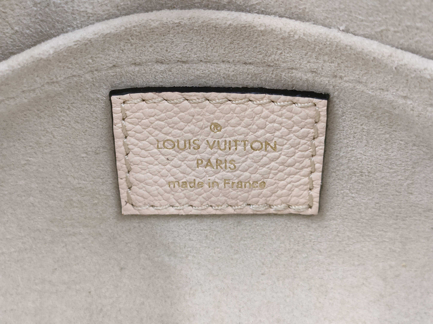LOUIS VUITTON Papillon BB Handbag, Beige, Gold Hardware, Monogram Empreinte, M45708, RFID Pouch, Shoulder Bag