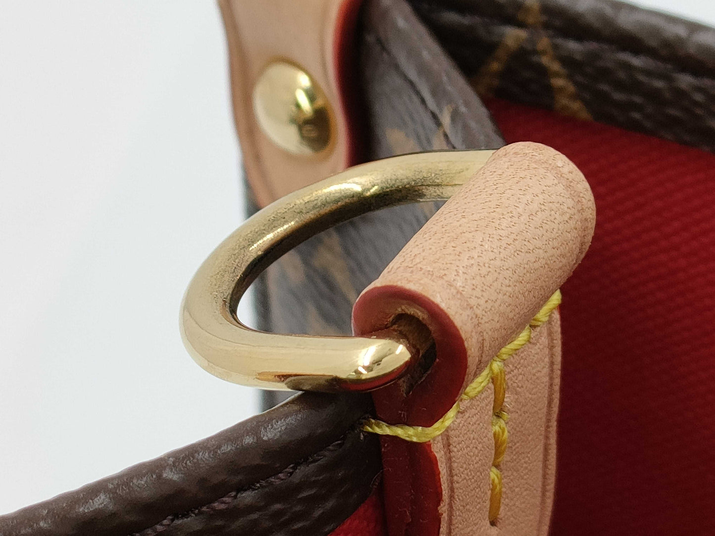 LOUIS VUITTON Monogram Sac Plat BB M46265 Brown RFID Enabled Handbag