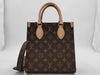LOUIS VUITTON Monogram Sac Plat BB M46265 Brown RFID Enabled Handbag