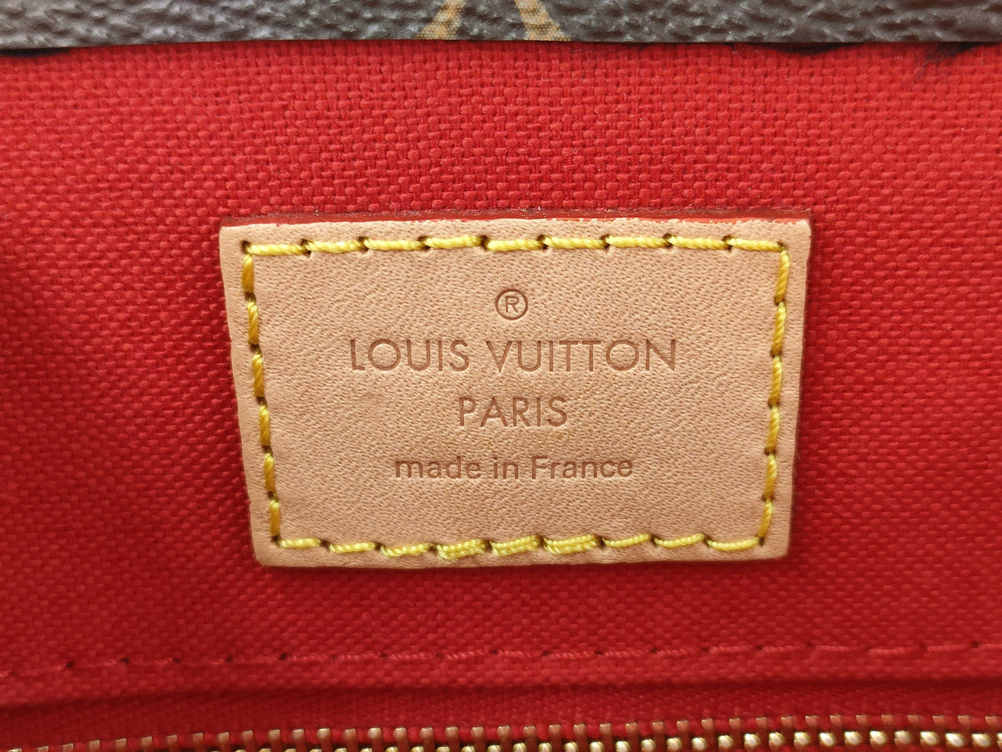 LOUIS VUITTON Monogram Sac Plat BB M46265 Brown RFID Enabled Handbag