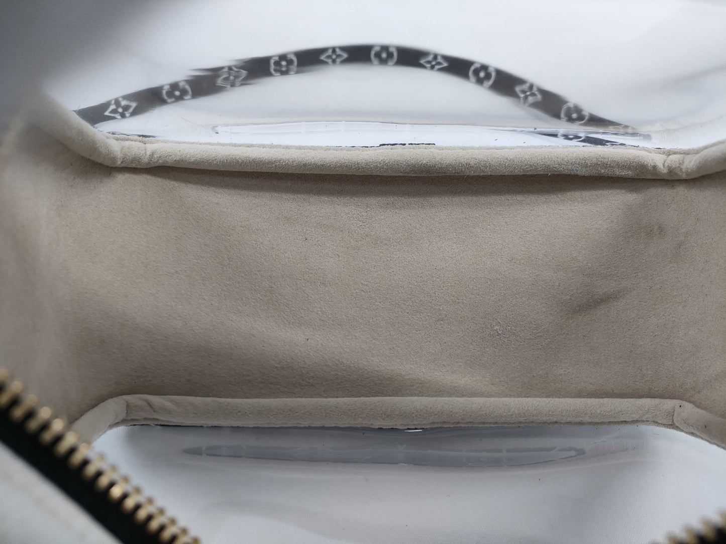 LOUIS VUITTON Jungle Beach Pouch Shoulder Bag in White with Multicolored and Gold Hardware, Monogram Canvas, M67883 TR2129 Shoulder Bag