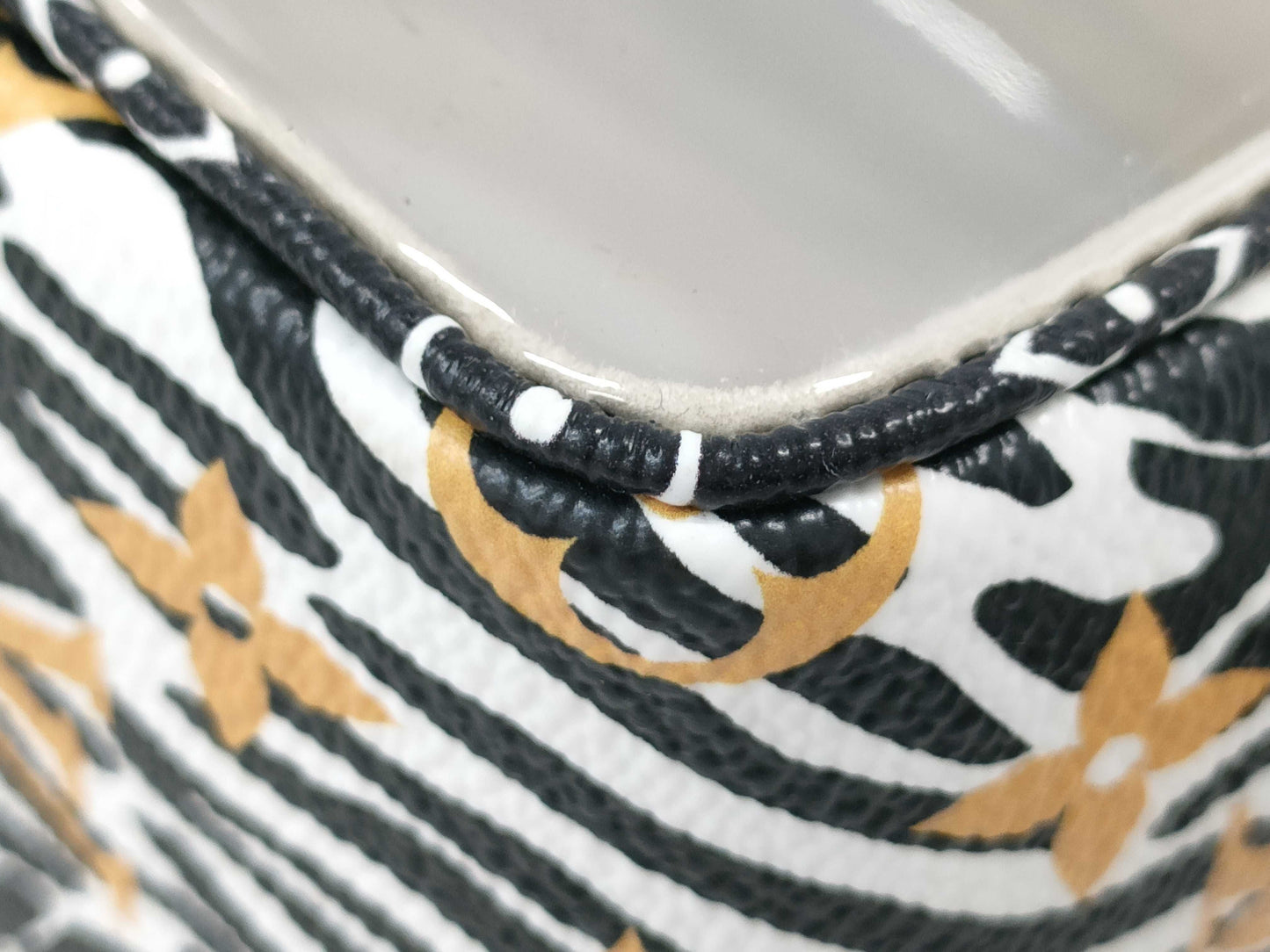 LOUIS VUITTON Jungle Beach Pouch Shoulder Bag in White with Multicolored and Gold Hardware, Monogram Canvas, M67883 TR2129 Shoulder Bag