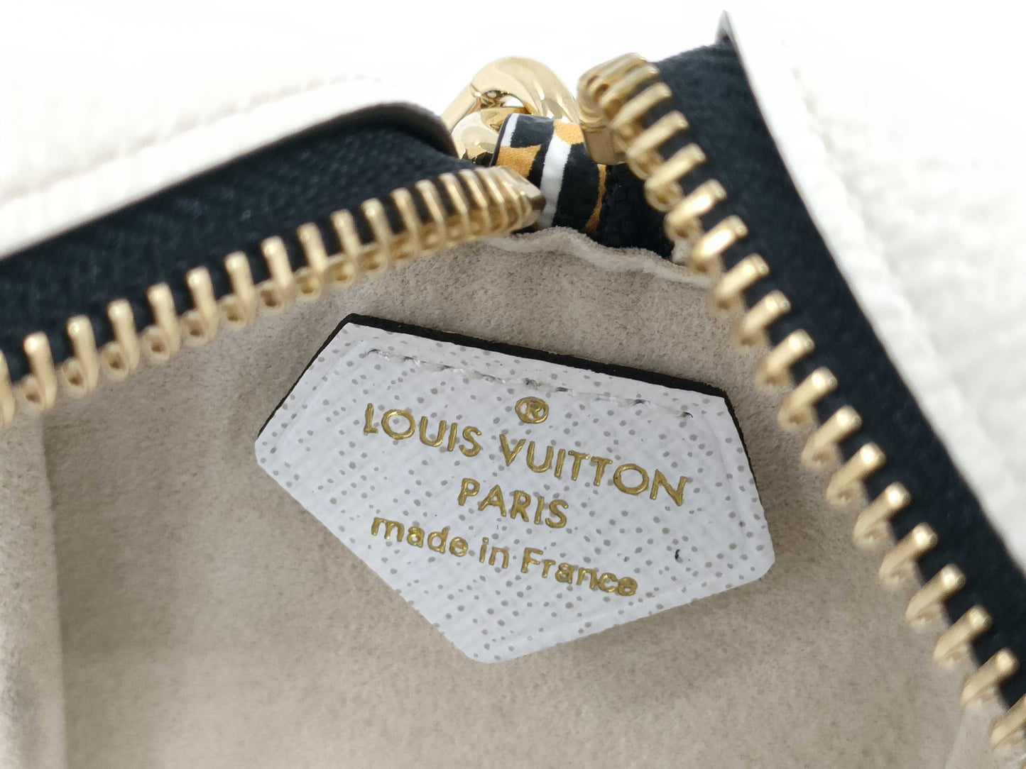 LOUIS VUITTON Jungle Beach Pouch Shoulder Bag in White with Multicolored and Gold Hardware, Monogram Canvas, M67883 TR2129 Shoulder Bag