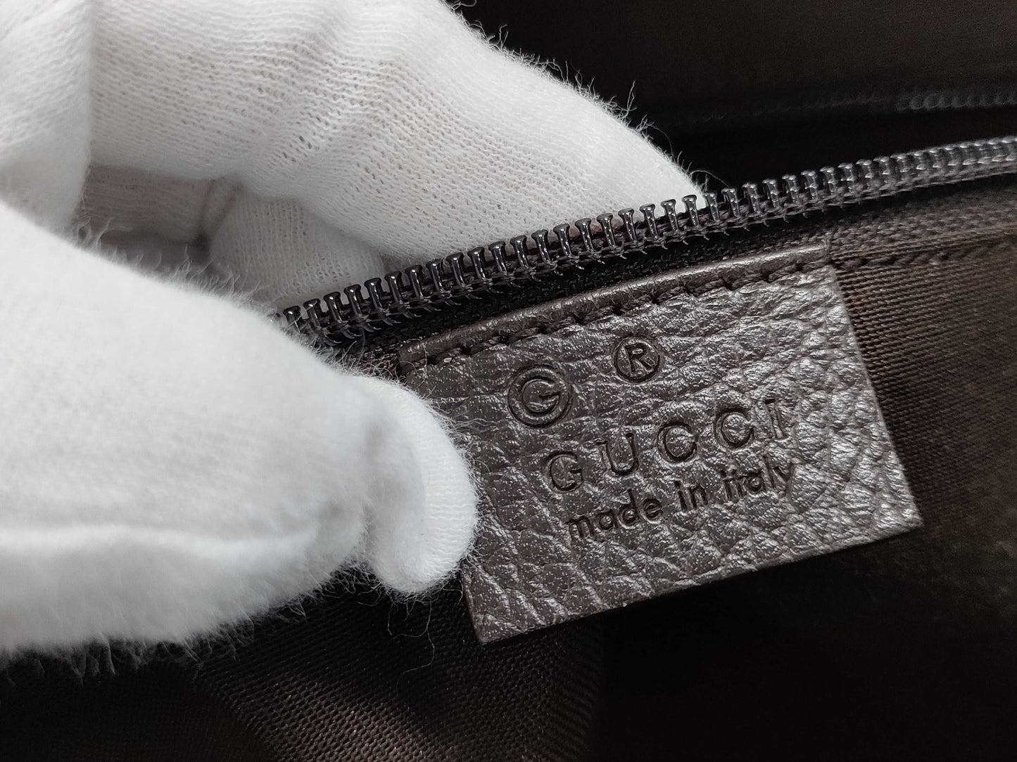 GUCCI GG Canvas and Leather Shoulder Bag, Beige and Brown, 449173, Dust Bag, Instructions, Shoulder Bag