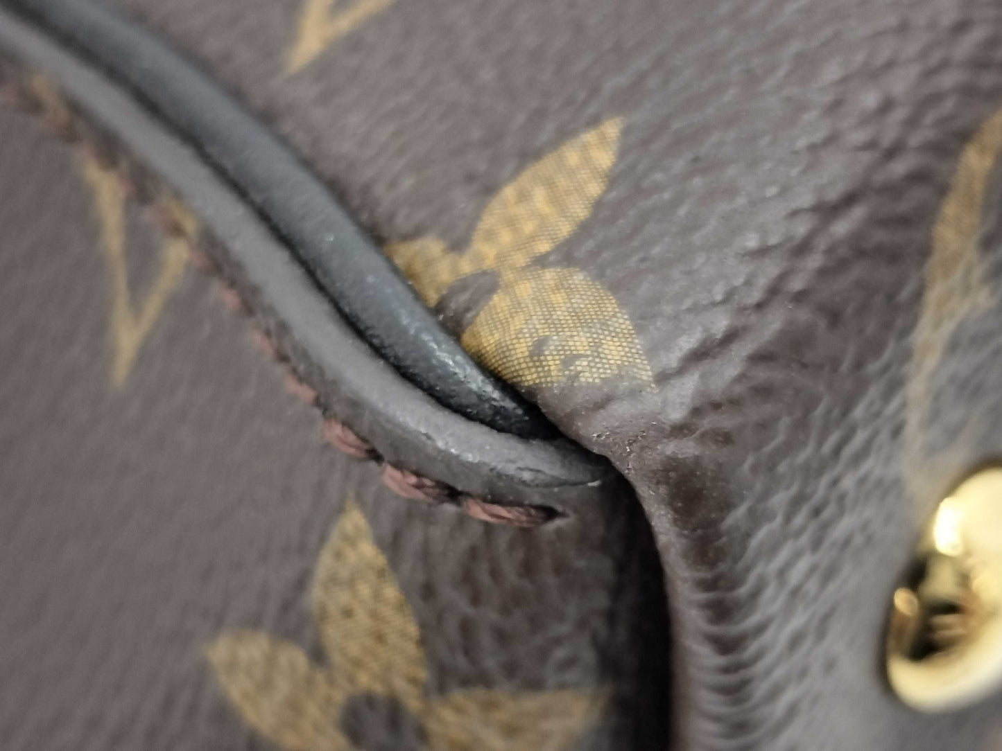LOUIS VUITTON Tournelle PM 2-way Handbag in Brown Noir with Gold Hardware and Monogram Canvas, M44057 MB2137 Tote Bag