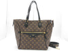 LOUIS VUITTON Tournelle PM 2-way Handbag in Brown Noir with Gold Hardware and Monogram Canvas, M44057 MB2137 Tote Bag