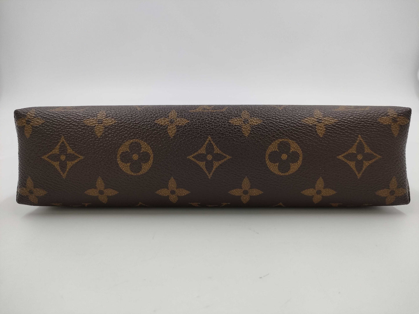 LOUIS VUITTON Cosmetic GM Pouch, Brown with Gold Hardware, Monogram Canvas, M47353, RFID Pouch