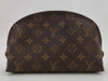 LOUIS VUITTON Cosmetic GM Pouch, Brown with Gold Hardware, Monogram Canvas, M47353, RFID Pouch