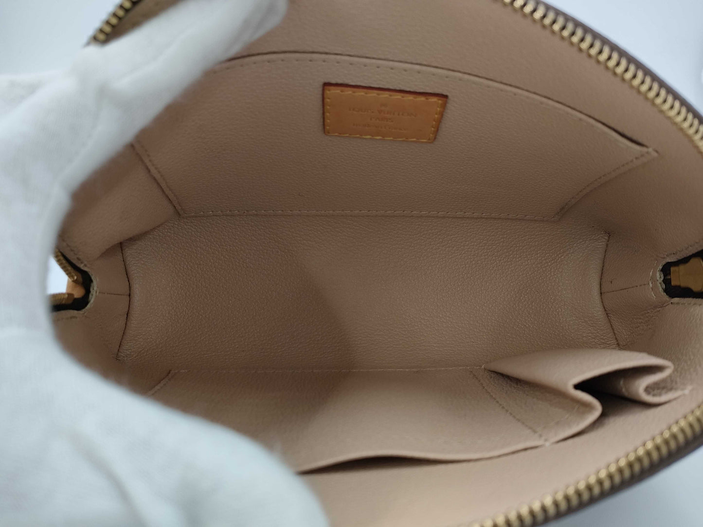 LOUIS VUITTON Cosmetic GM Pouch, Brown with Gold Hardware, Monogram Canvas, M47353, RFID Pouch