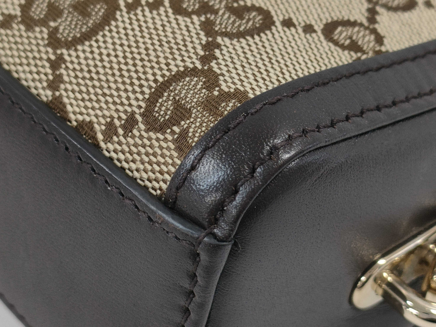 GUCCI GG Canvas Luce Beige/Brown Shoulder Bag Canvas/Leather 786027 520981 Shoulder Bag