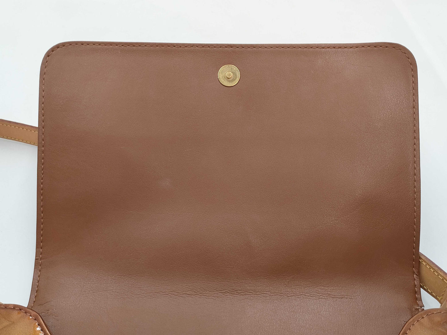LOUIS VUITTON Monogram Vernis Thompson Street Shoulder Bag in Bronze with Gold Hardware, M91124 CA0090, Dust Bag