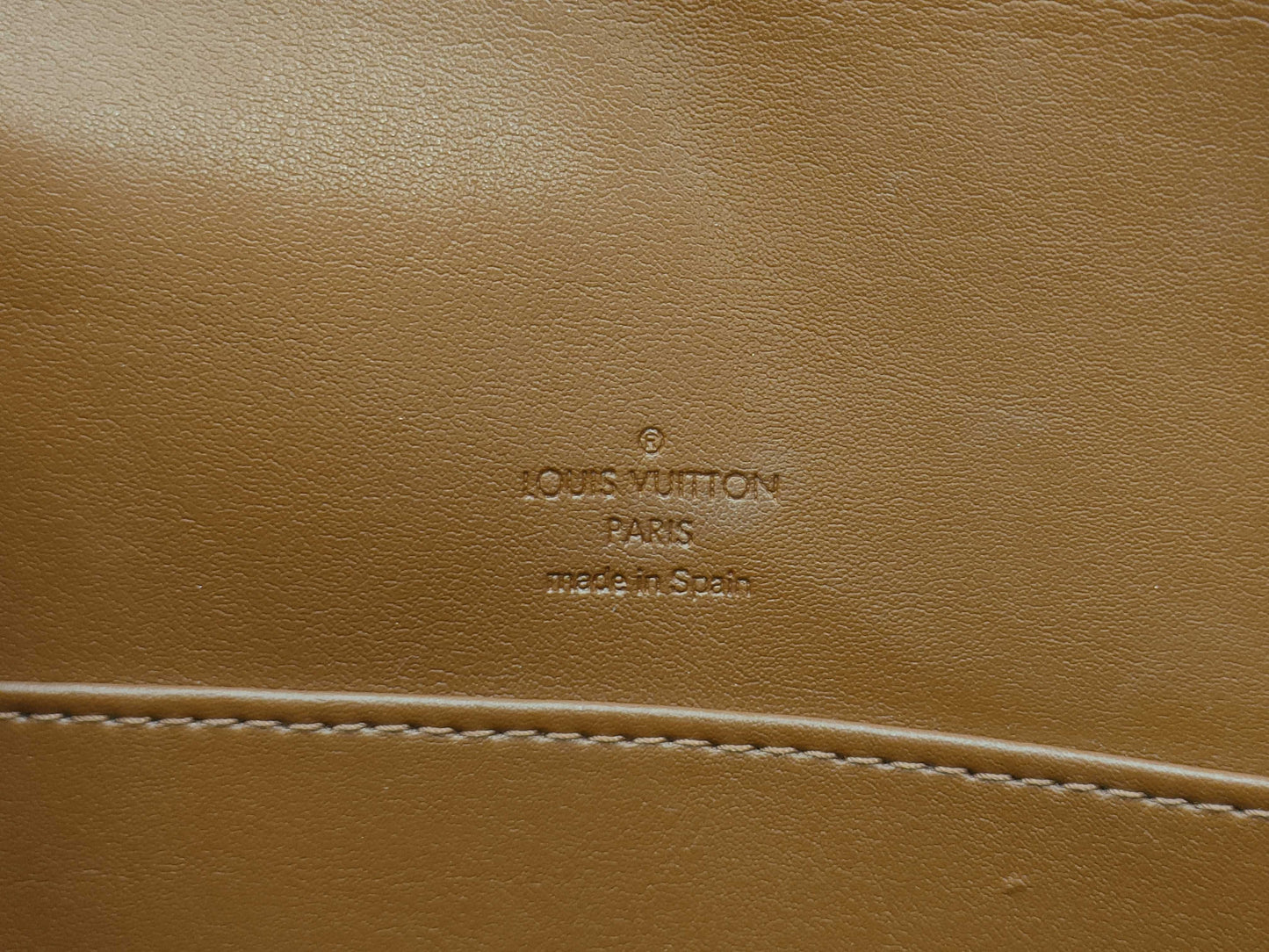 LOUIS VUITTON Monogram Vernis Thompson Street Shoulder Bag in Bronze with Gold Hardware, M91124 CA0090, Dust Bag