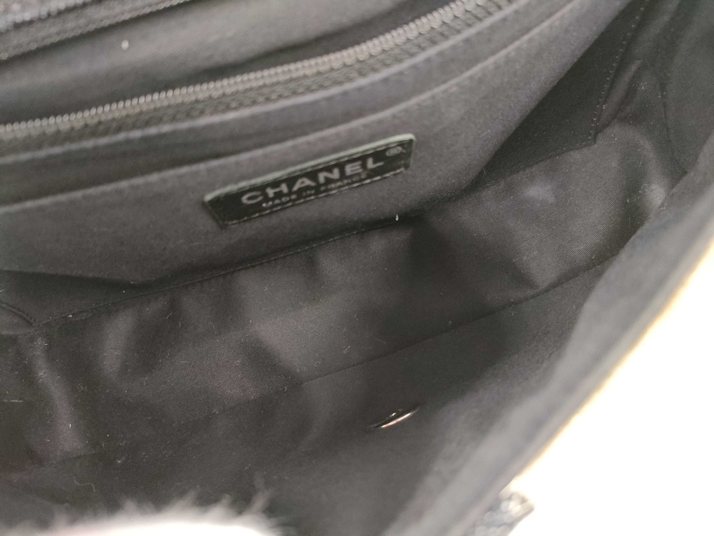 CHANEL Chain Shoulder Bag Patchwork Denim Tweed Leather Multicolor Silver Hardware 16 Series Shoulder Bag