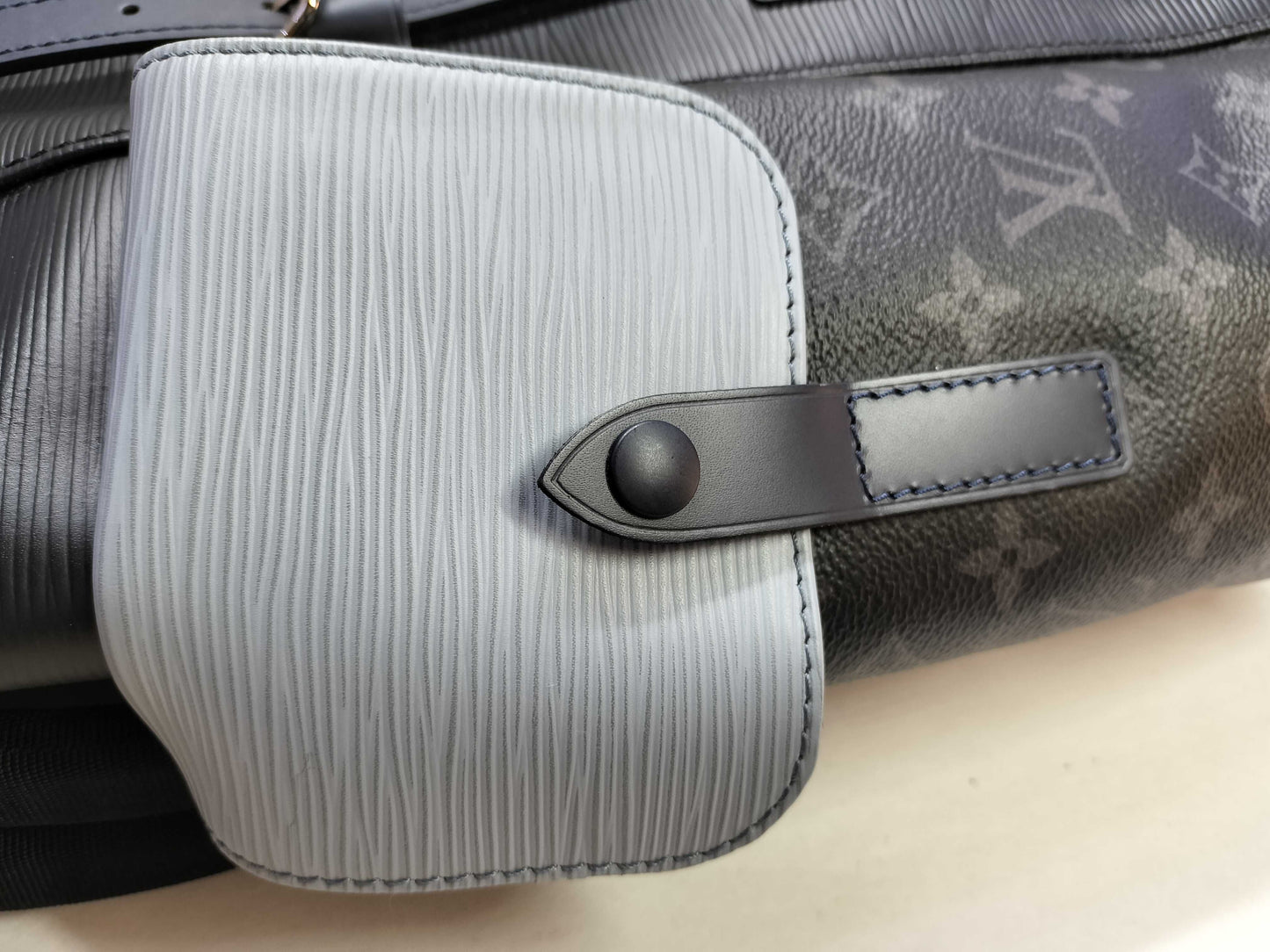 LOUIS VUITTON Christopher PM Epi Monogram Eclipse Backpack M53424