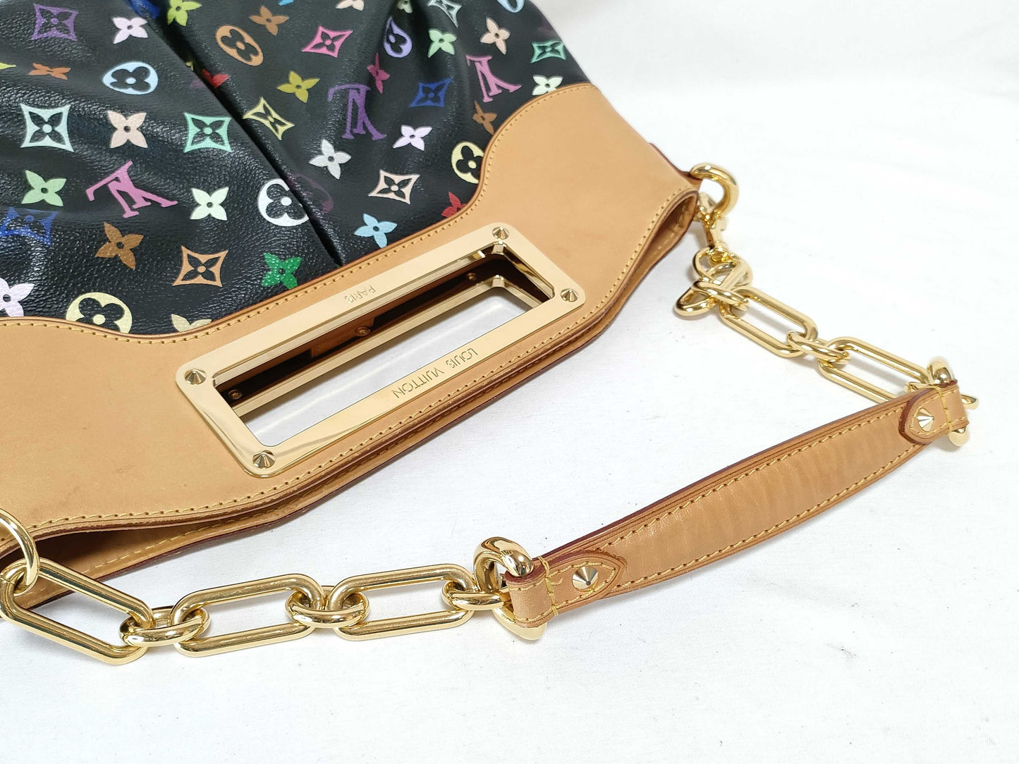 LOUIS VUITTON M40256 Monogram Multicolore Judy MM Monogram Multicolore Noir M40256 Shoulder Bag