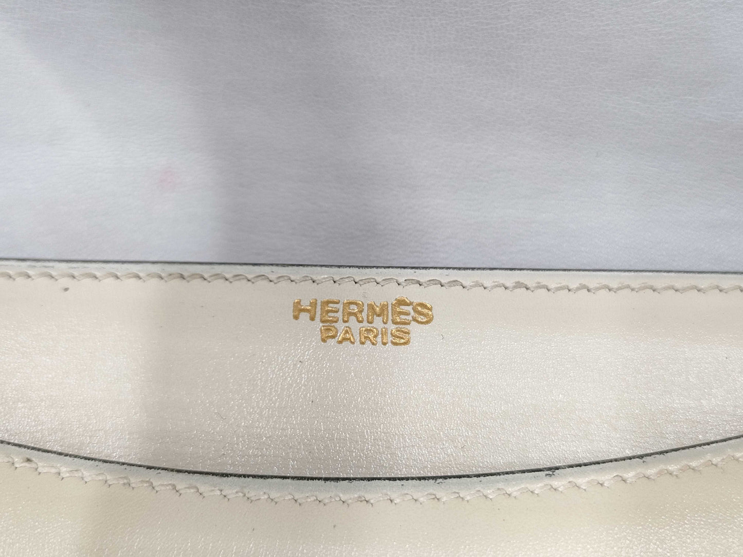 HERMES Ring Do Leather Handbag