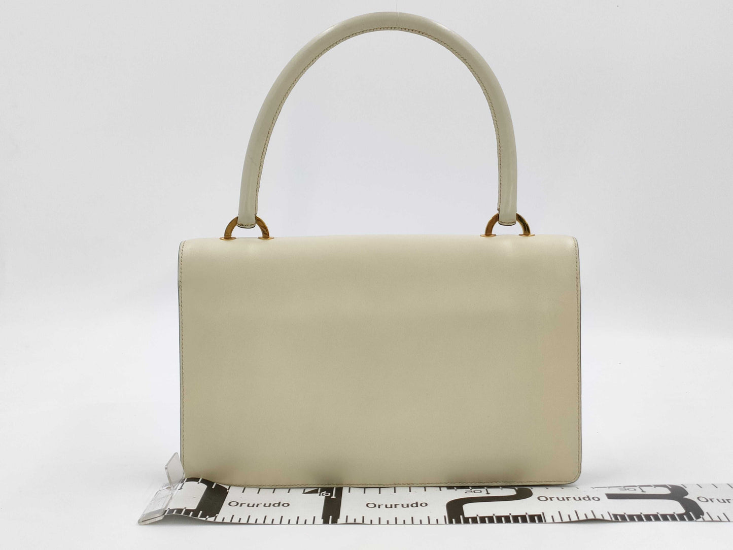 HERMES Ring Do Leather Handbag
