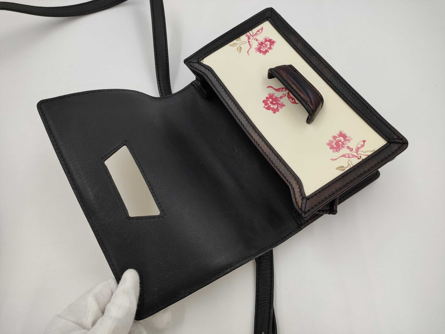 LOEWE flower print shoulder bag
