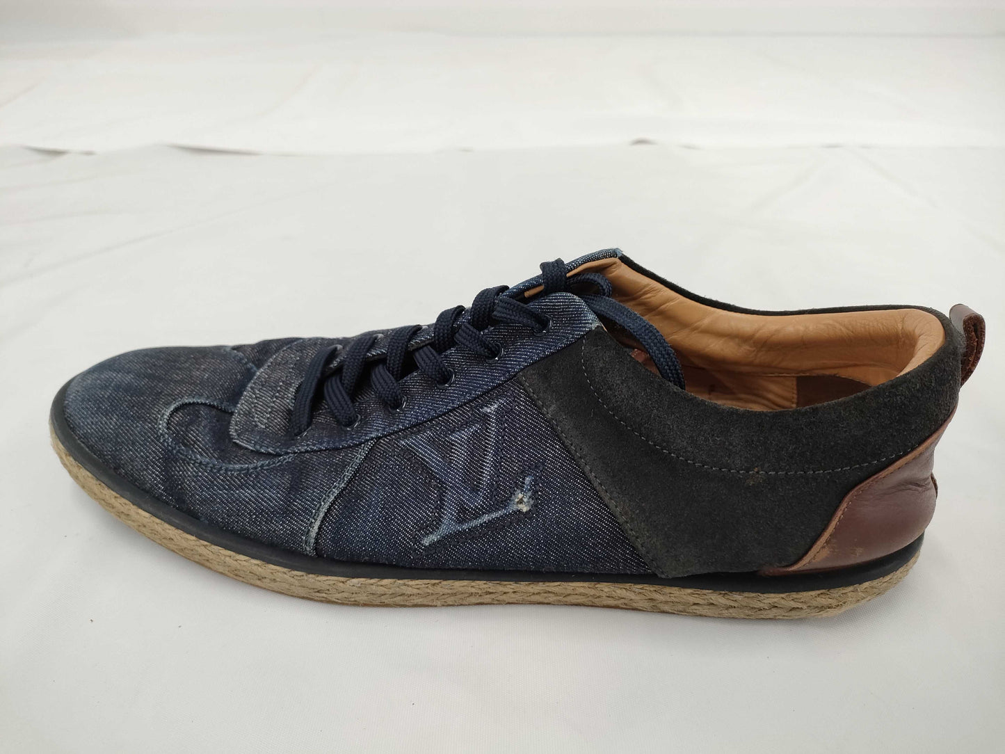 LOUIS VUITTON Denim/Suede Sneakers Size 10.5 Sneakers