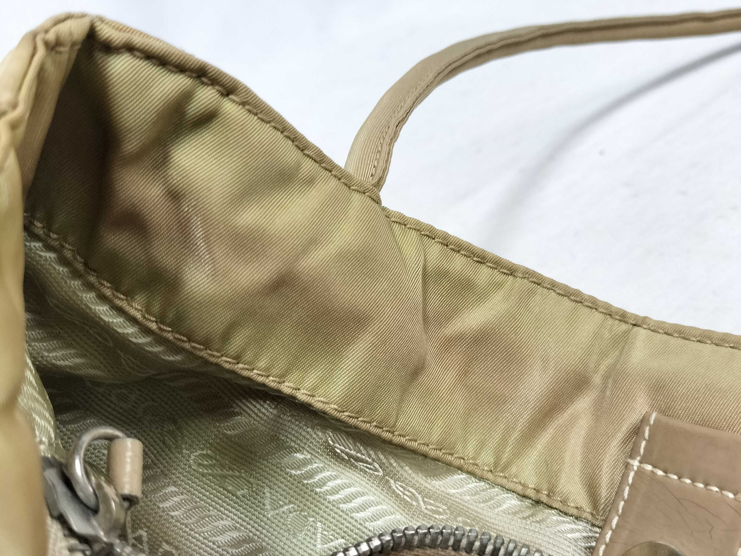 PRADA nylon PRADA enamel tote bag