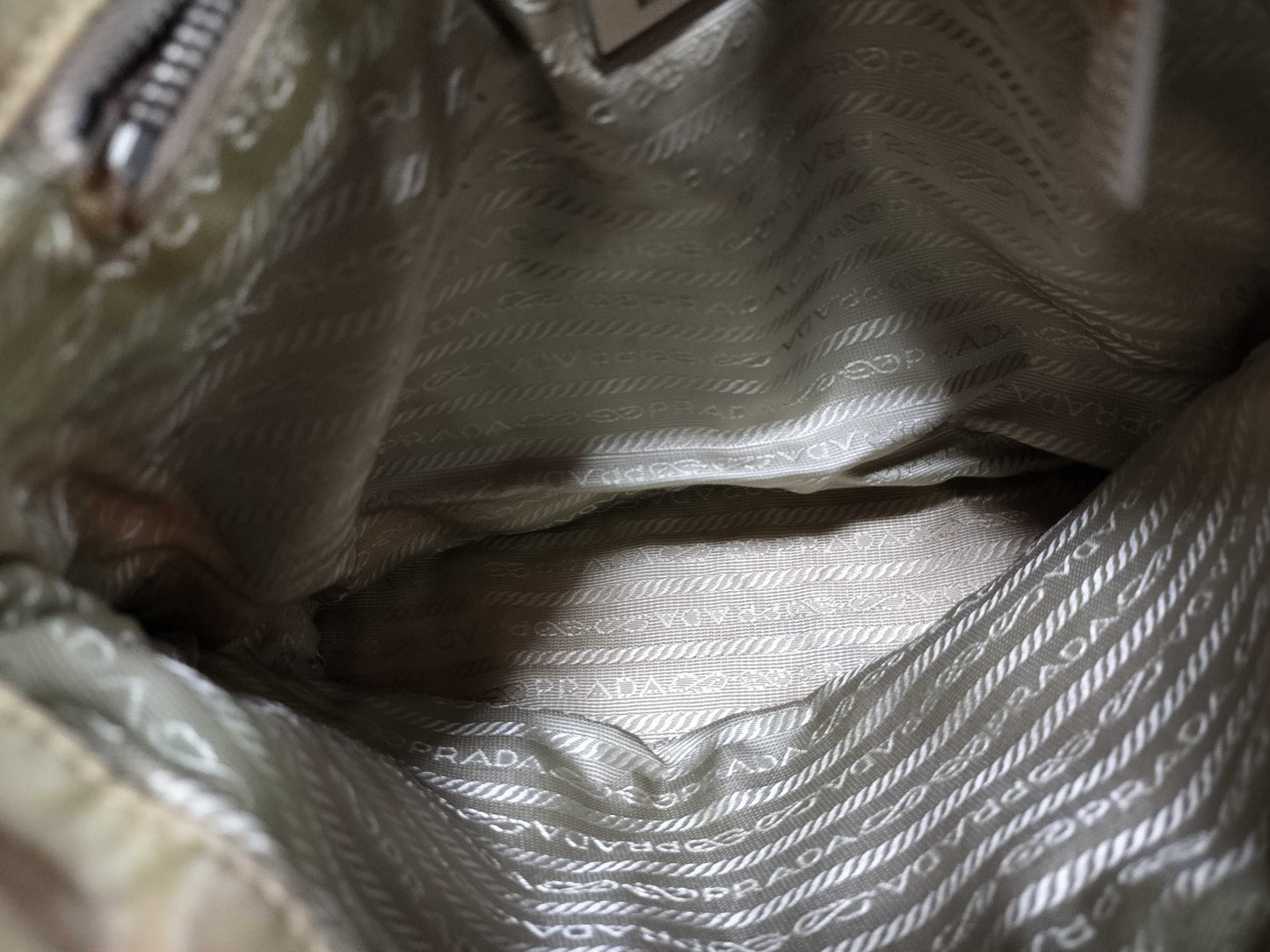 PRADA nylon PRADA enamel tote bag