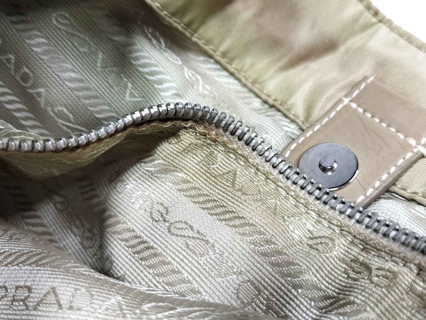 PRADA nylon PRADA enamel tote bag
