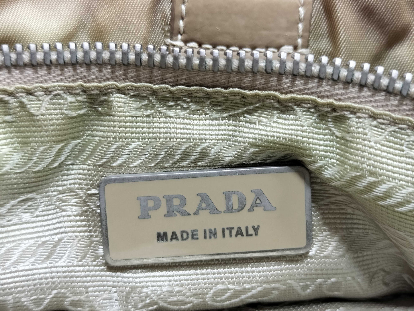 PRADA nylon PRADA enamel tote bag
