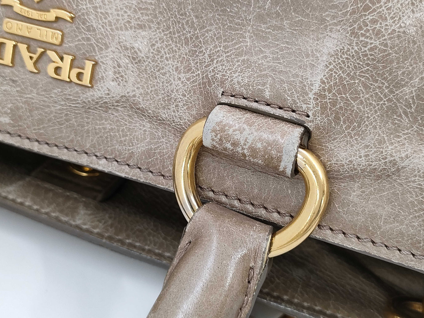 PRADA Vitello Handbag Handbag
